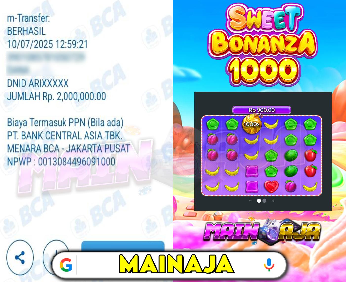 SWEET BONANZA 1000 EMANG TOP