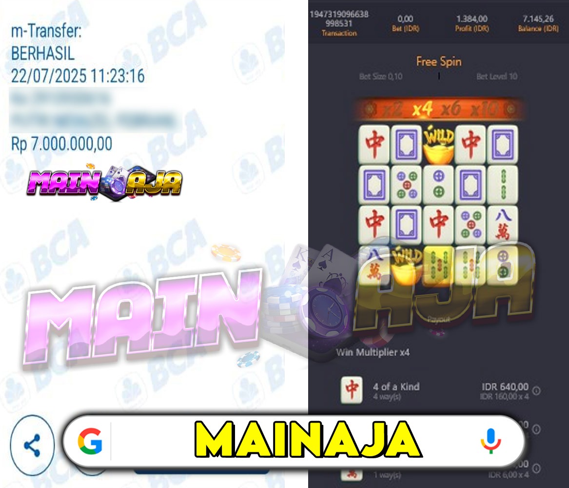DI MANA LAGI HANYA DENGAN MODAL RECEH BISA WD BESAR KALO BUKAN DI DISITUS MAINAJA
