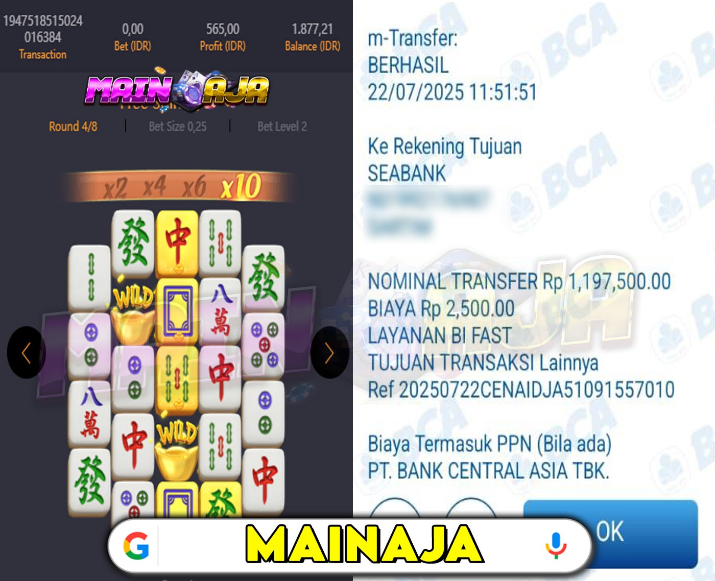 DI MANA LAGI HANYA DENGAN MODAL RECEH BISA WD BESAR KALO BUKAN DI DISITUS MAINAJA