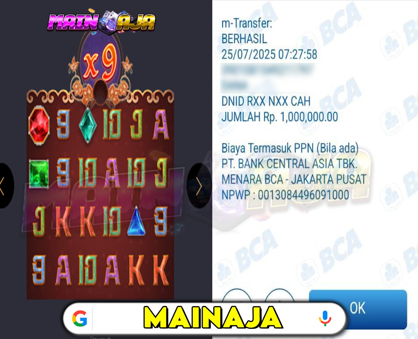 DI MANA LAGI HANYA DENGAN MODAL RECEH BISA WD BESAR KALO BUKAN DI DISITUS MAINAJA