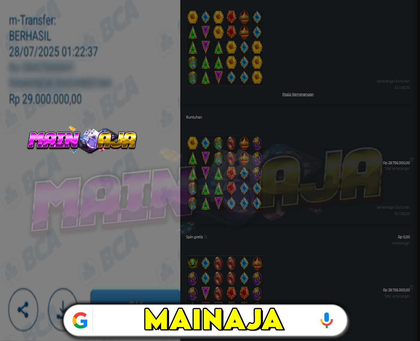 DI MANA LAGI HANYA DENGAN MODAL RECEH BISA WD BESAR KALO BUKAN DI DISITUS MAINAJA