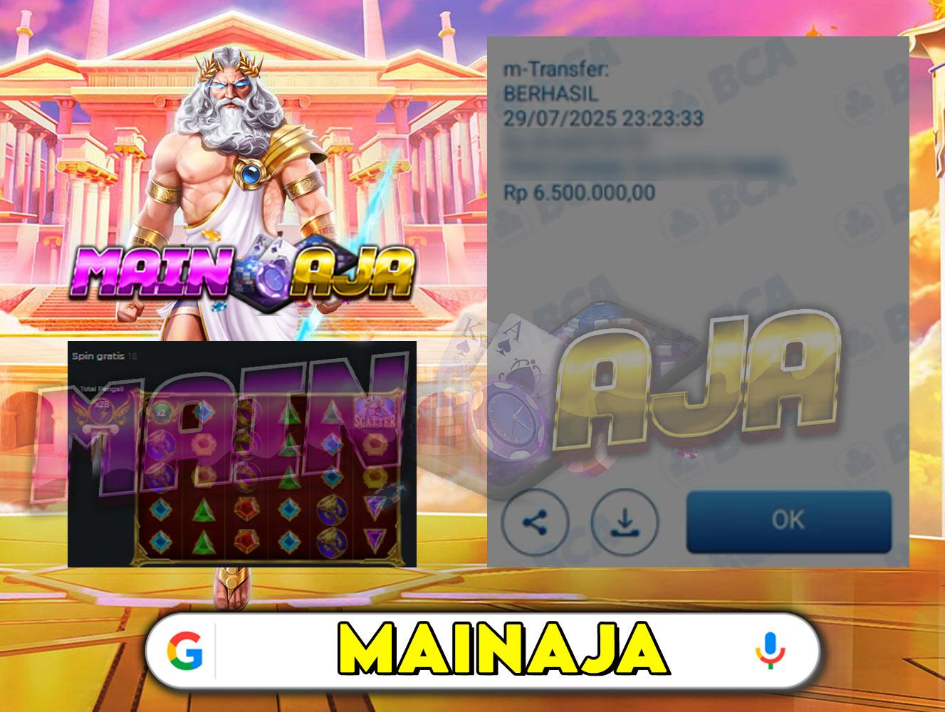 DI MANA LAGI HANYA DENGAN MODAL RECEH BISA WD BESAR KALO BUKAN DI DISITUS MAINAJA