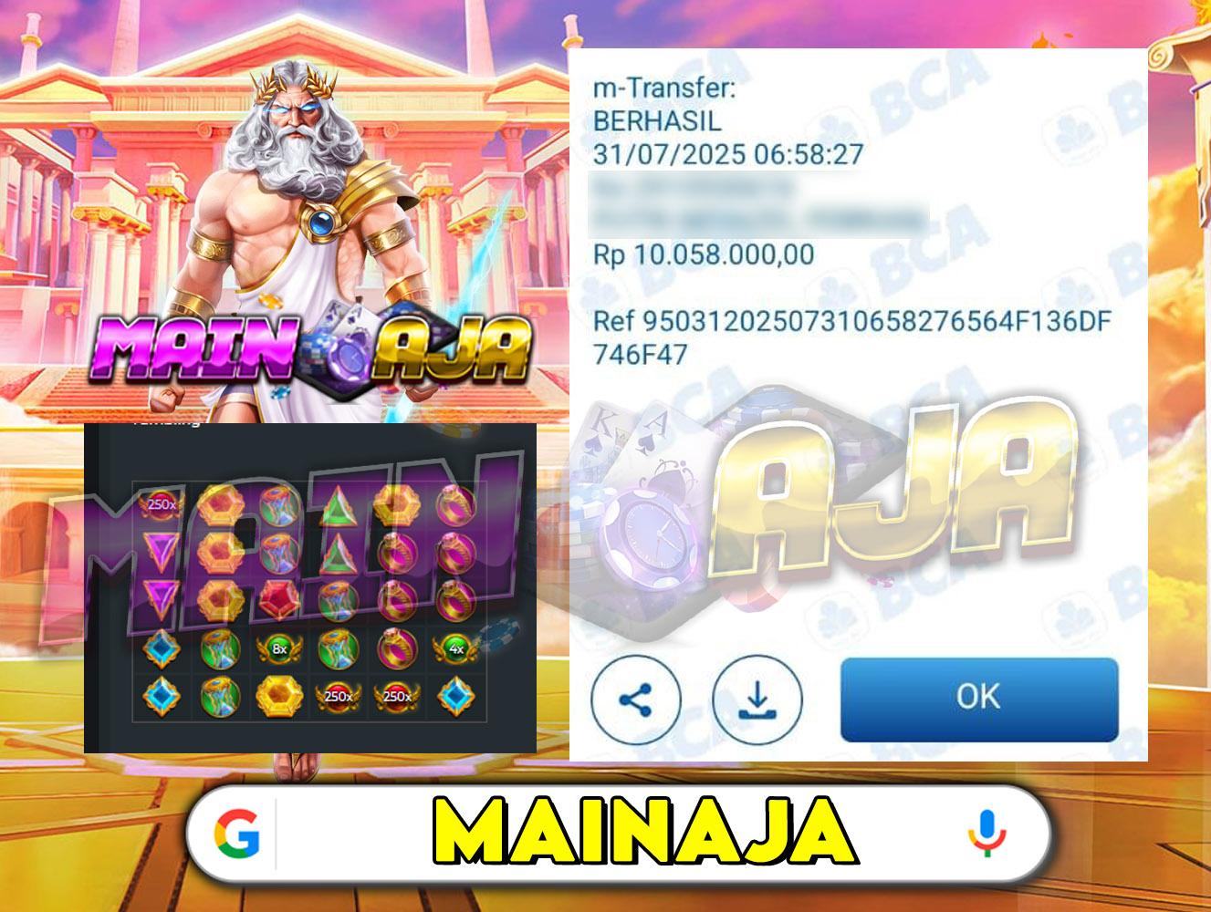 DI MANA LAGI HANYA DENGAN MODAL RECEH BISA WD BESAR KALO BUKAN DI DISITUS MAINAJA