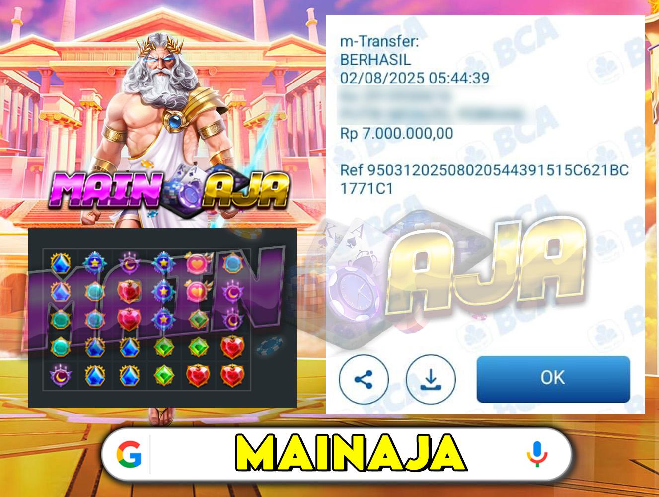 DI MANA LAGI HANYA DENGAN MODAL RECEH BISA WD BESAR KALO BUKAN DI DISITUS MAINAJA