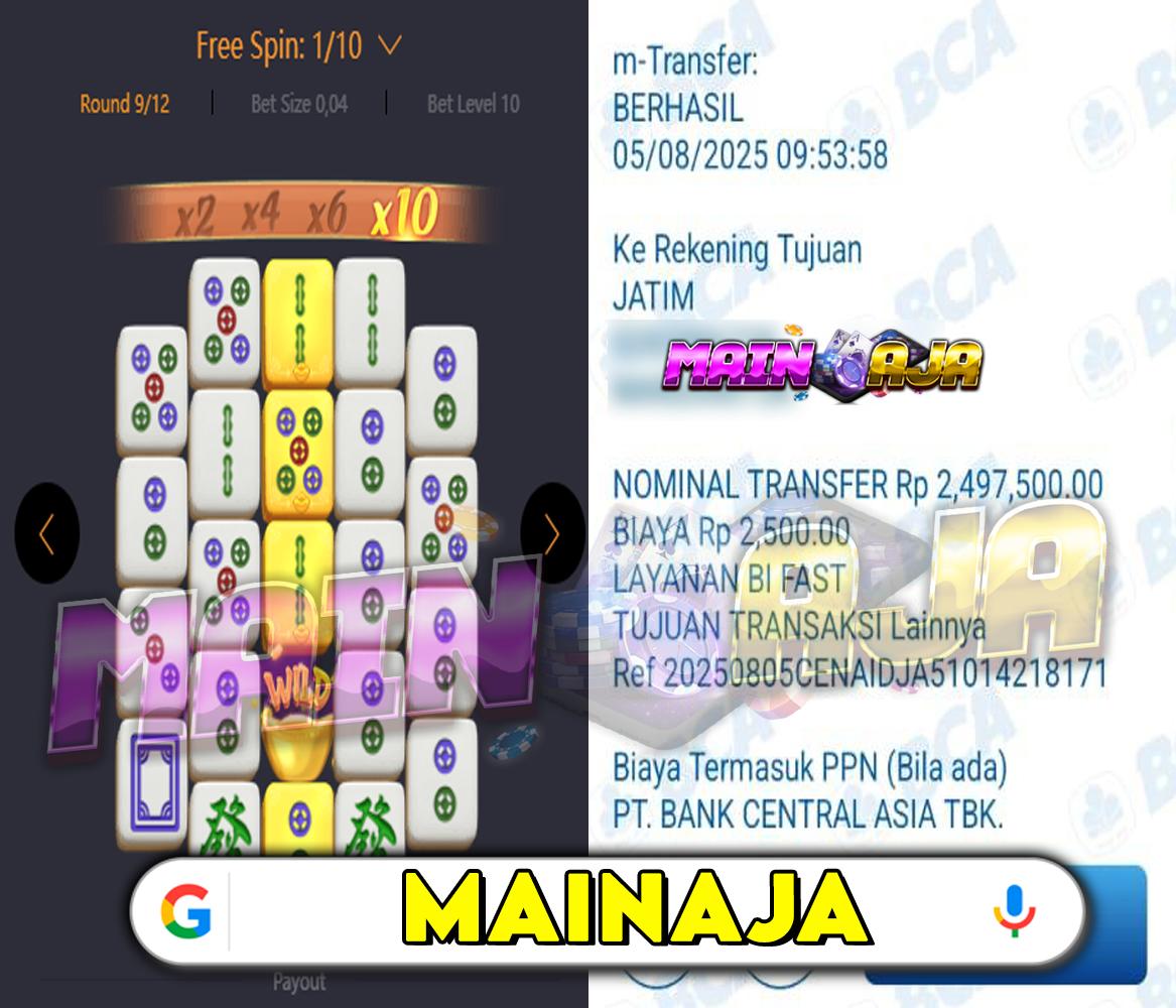 DI MANA LAGI HANYA DENGAN MODAL RECEH BISA WD BESAR KALO BUKAN DI DISITUS MAINAJA