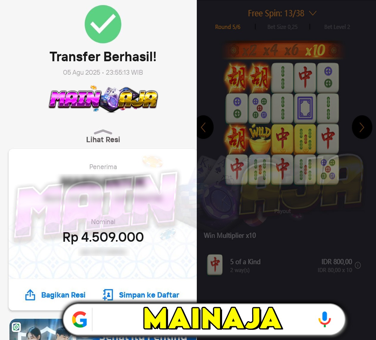 DI MANA LAGI HANYA DENGAN MODAL RECEH BISA WD BESAR KALO BUKAN DI DISITUS MAINAJA