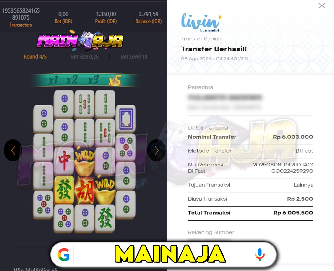 DI MANA LAGI HANYA DENGAN MODAL RECEH BISA WD BESAR KALO BUKAN DI DISITUS MAINAJA
