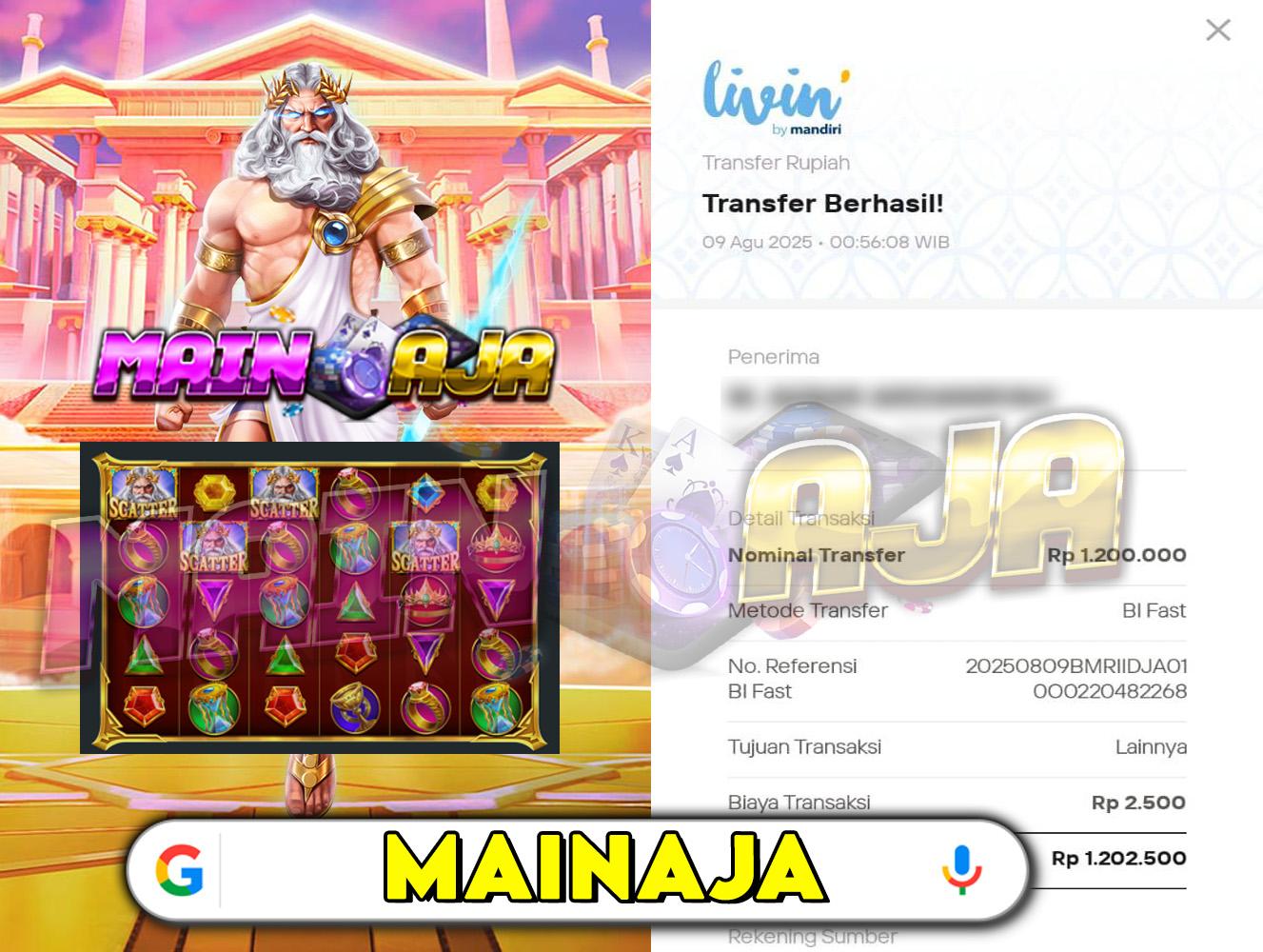 DI MANA LAGI HANYA DENGAN MODAL RECEH BISA WD BESAR KALO BUKAN DI DISITUS MAINAJA