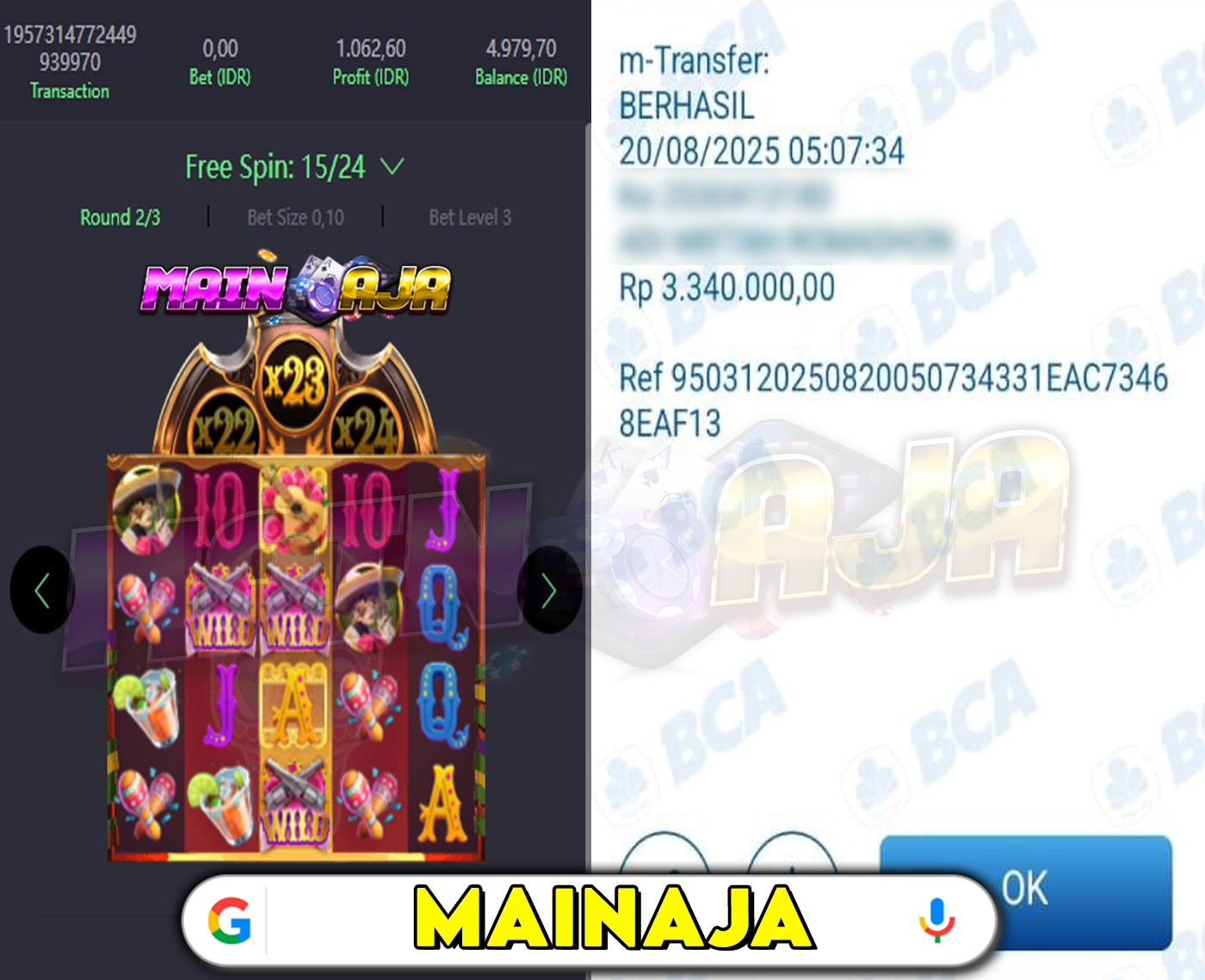 DI MANA LAGI HANYA DENGAN MODAL RECEH BISA WD BESAR KALO BUKAN DI DISITUS MAINA