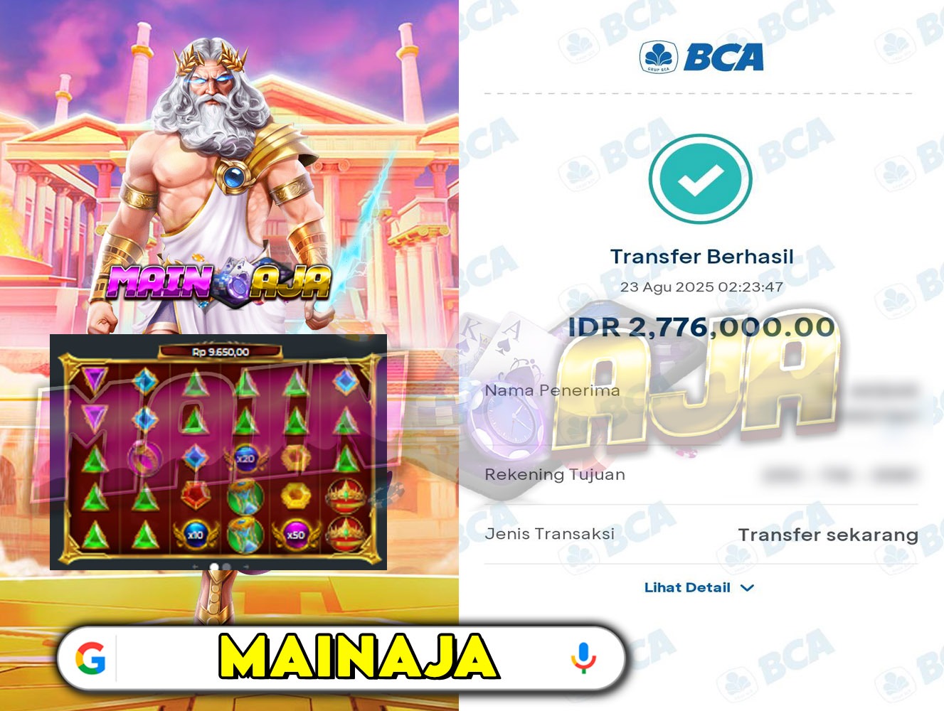DI MANA LAGI HANYA DENGAN MODAL RECEH BISA WD BESAR KALO BUKAN DI DISITUS MAINA
