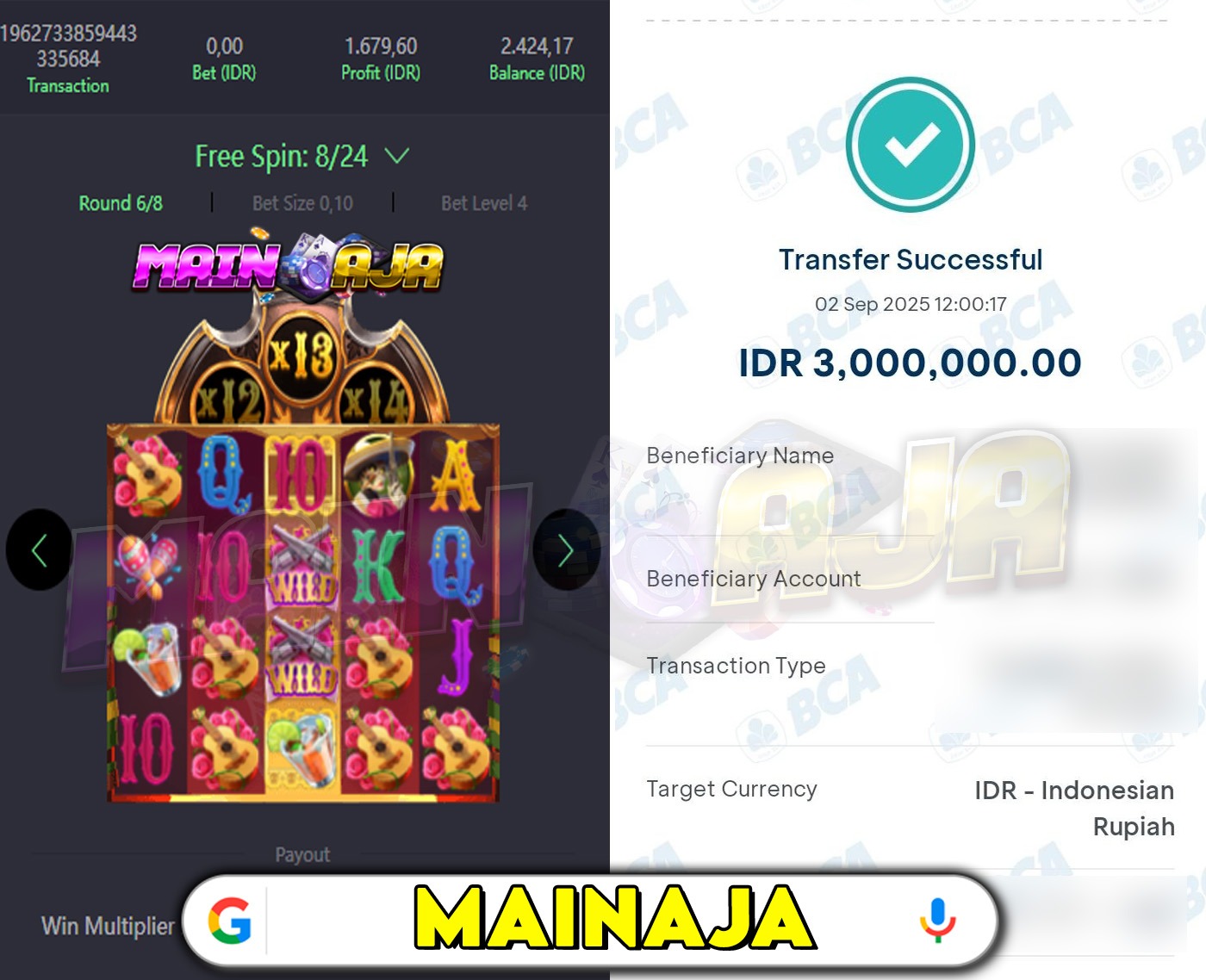 DI MANA LAGI HANYA DENGAN MODAL RECEH BISA WD BESAR KALO BUKAN DI DISITUS MAINA