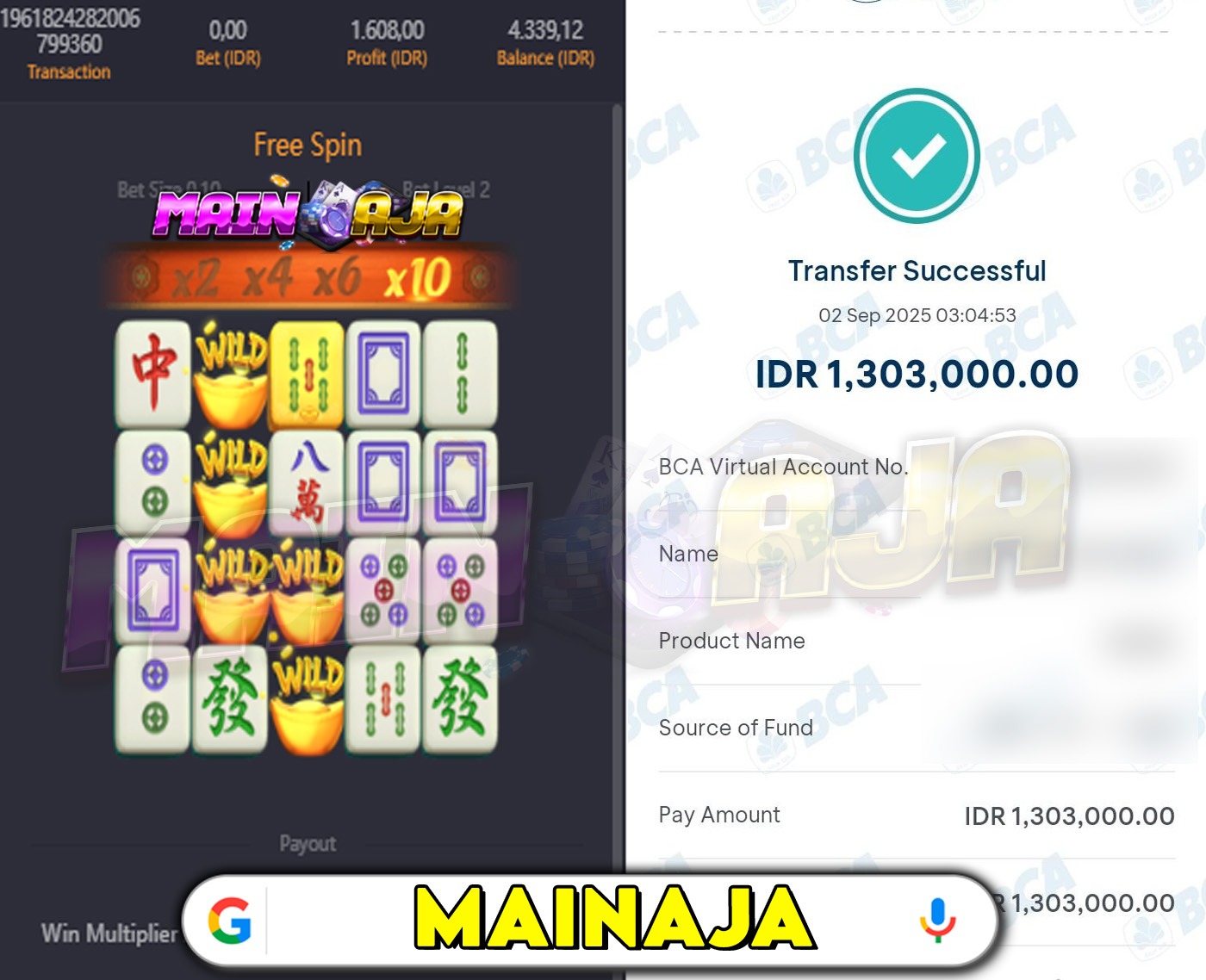 DI MANA LAGI HANYA DENGAN MODAL RECEH BISA WD BESAR KALO BUKAN DI DISITUS MAINA