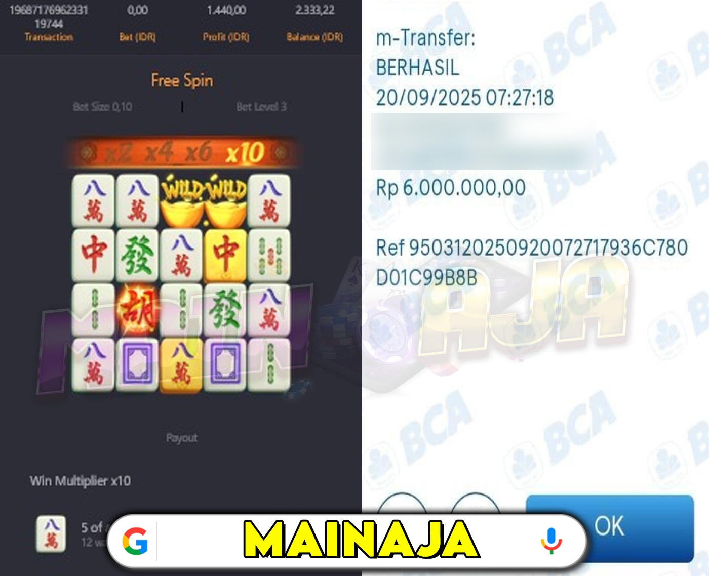 DI MANA LAGI HANYA DENGAN MODAL RECEH BISA WD BESAR KALO BUKAN DI DISITUS MAINA