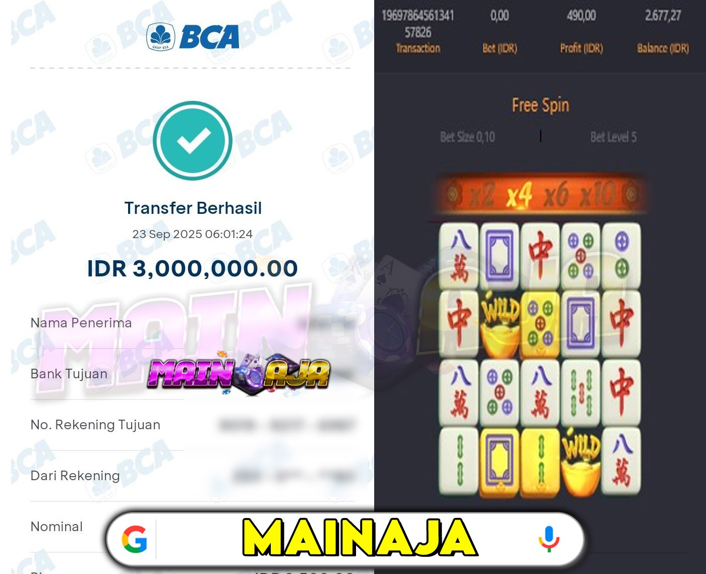 DI MANA LAGI HANYA DENGAN MODAL RECEH BISA WD BESAR KALO BUKAN DI DISITUS MAINA
