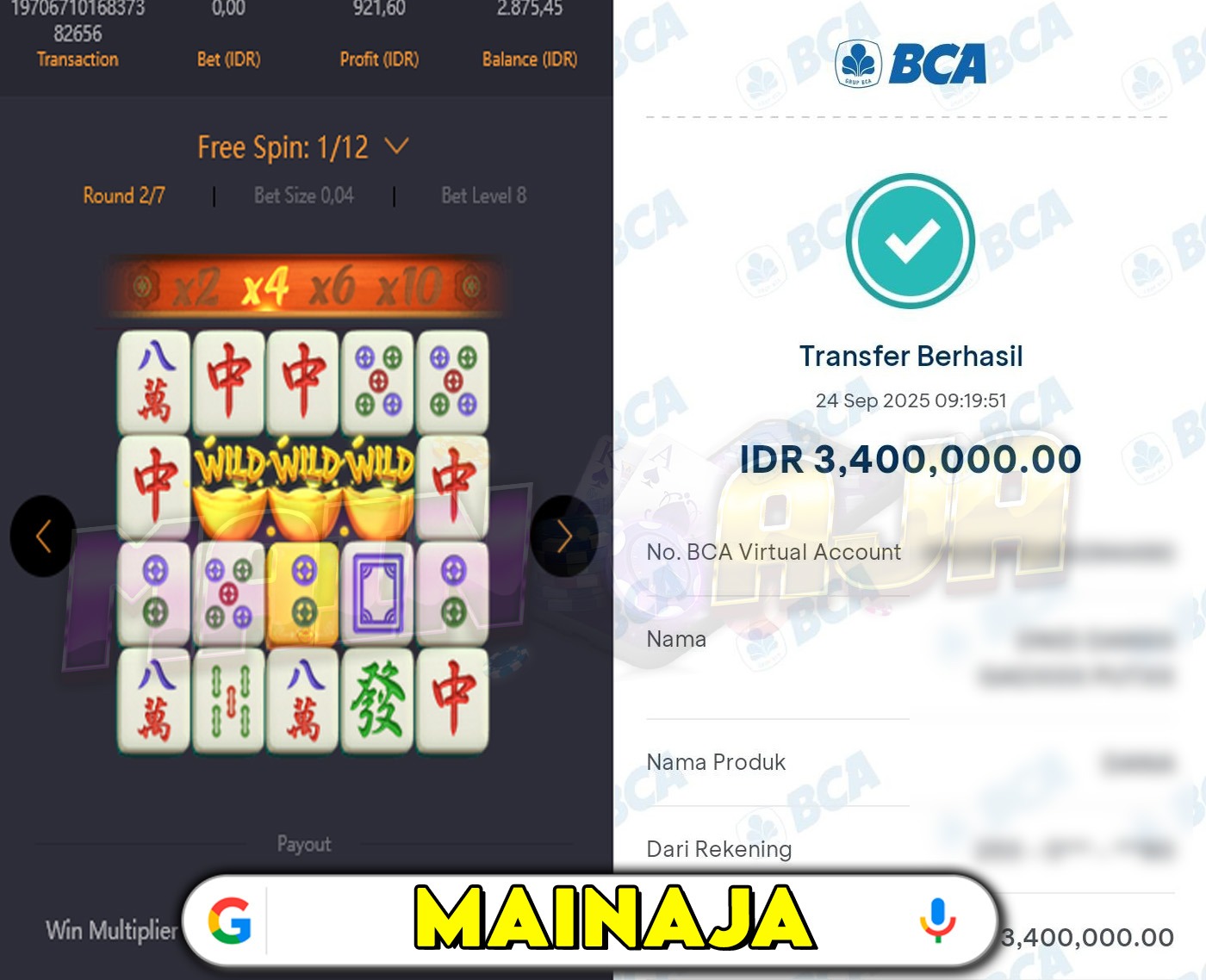 DI MANA LAGI HANYA DENGAN MODAL RECEH BISA WD BESAR KALO BUKAN DI DISITUS MAINA