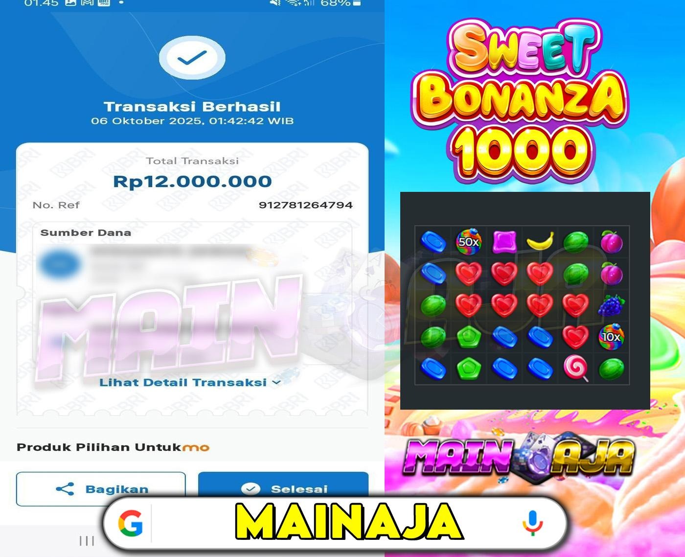 SWEET BONANZA BAGI BAGI UANG