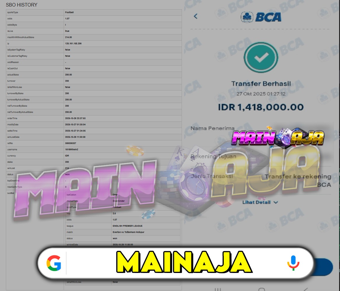 PASANG TARUHAN BOLA MU HANYA DISINI DI MAINAJA