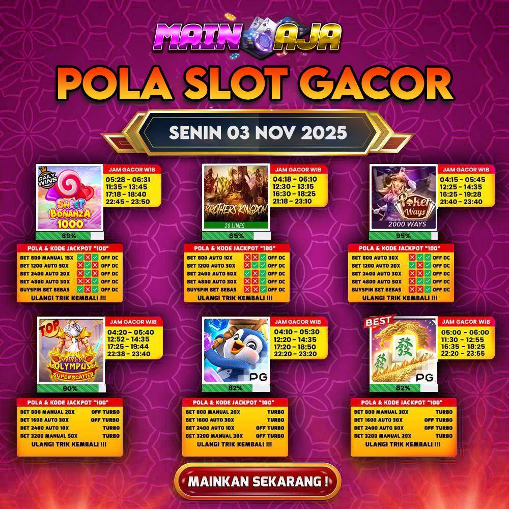 🔥🔥🔥TOP 6 MAINAJA HARI INI 🔥🔥🔥