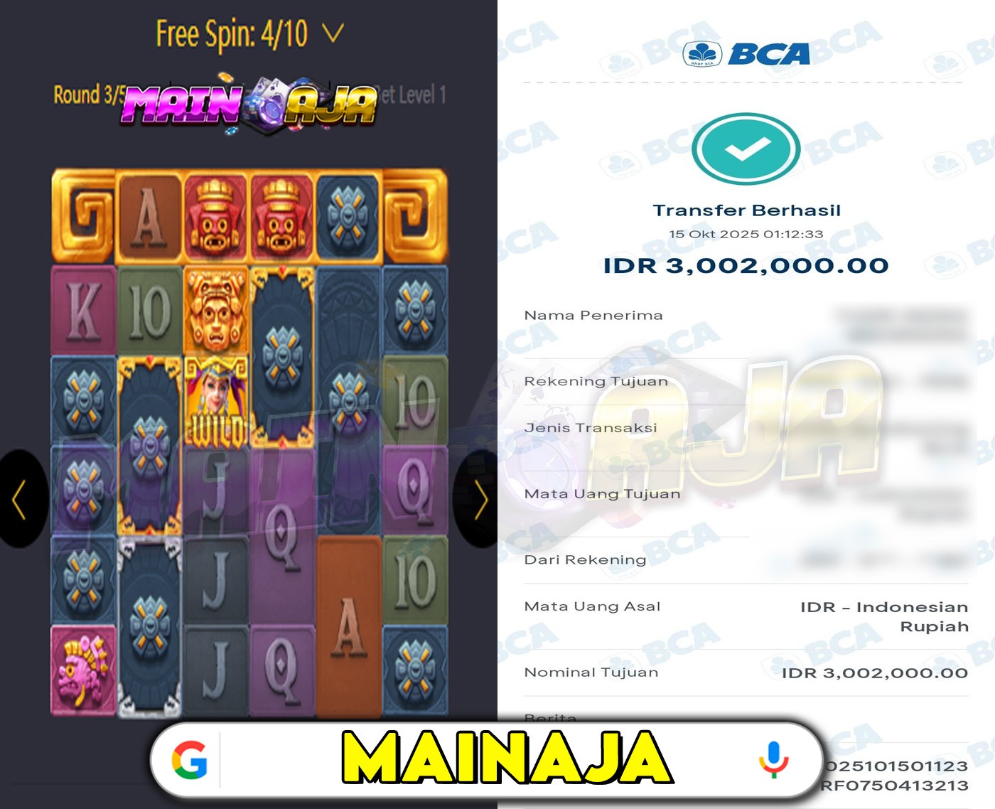 RABU CERIA BERSAMA MAINAJA TREASURES OF AZTEC